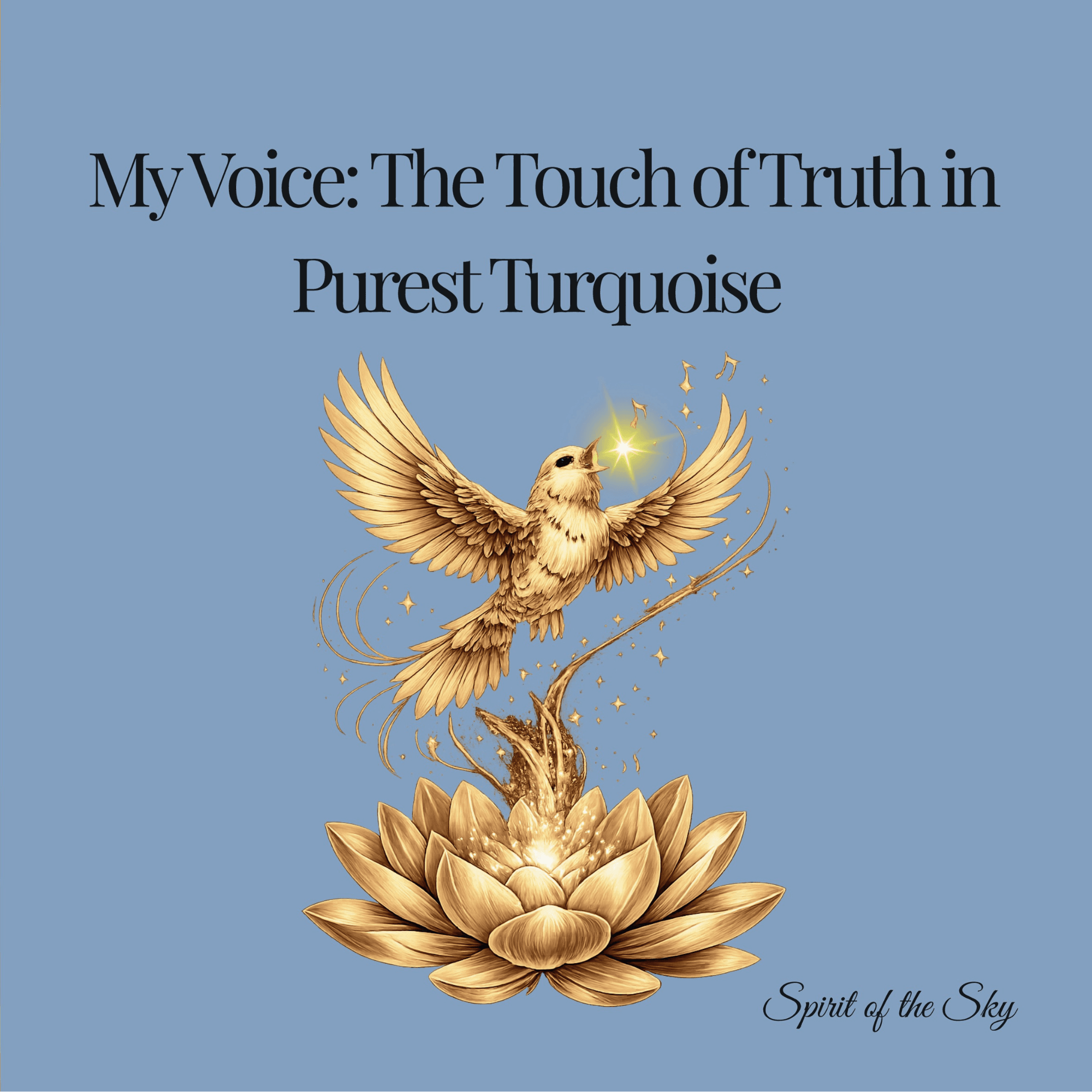 My Voice: The Touch of Truth in Purest Turquoise - Signature Journal